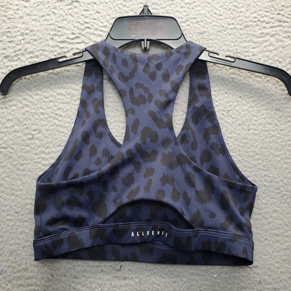 Allfenix Sports Bra Womens Large Multi Leopard Print Stretch Athletic Racerback - Picture 2 of 7